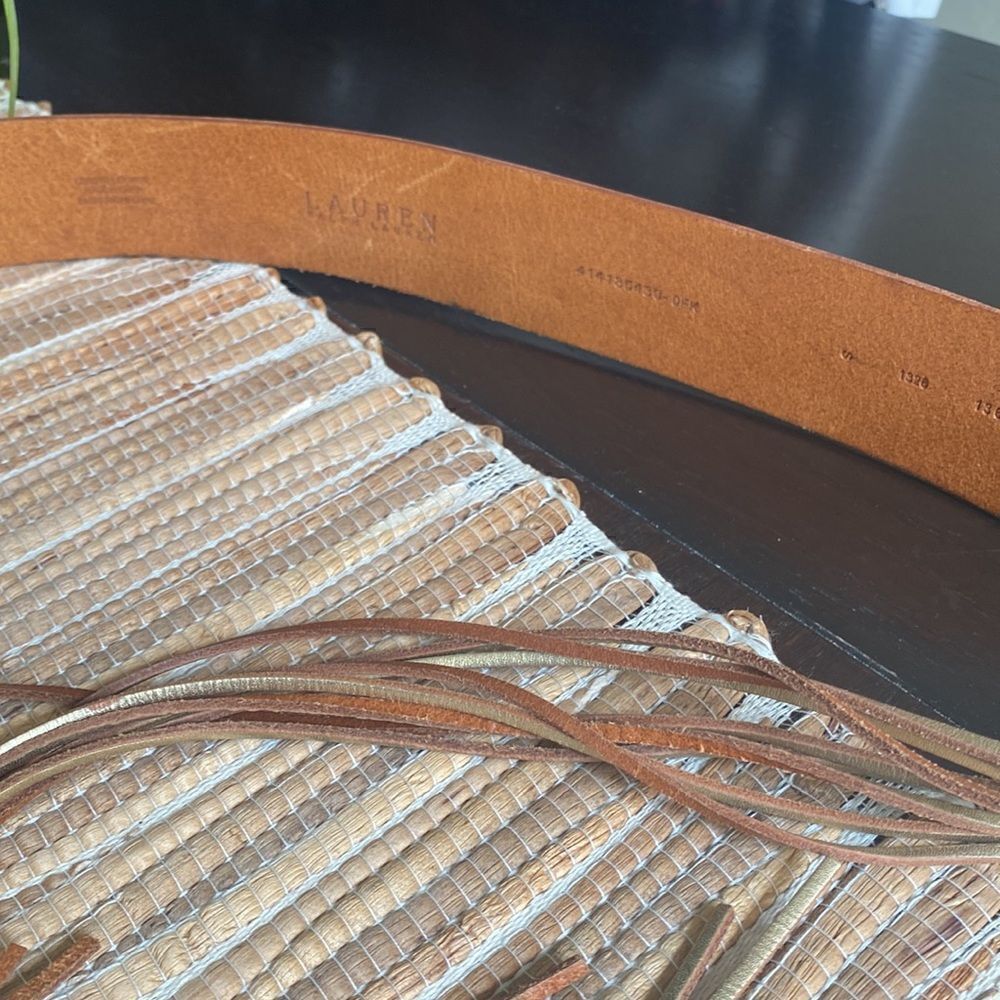 Euc Ralph Lauren gold tie belt I believe it was a medium - Picture 5 of 6